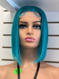 HD 12” bob glueless closure wig