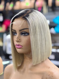 HD 12” bob glueless closure wig